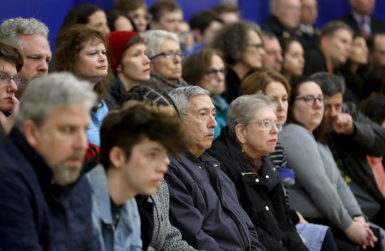 Hundreds of area residents attended a vigil at the Jewish Community Campus in West Nyack Dec. 30, 2019. The vigil, sponsored by the Jewish Federation and Foundation of Rockland County was held as a show of solidarity after the stabbing of five Hasidic Jews attending a Hanukkah celebration in Monsey Saturday night. 