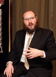 Rabbi Shmuel Gancz, father of seven children, discusses how to talk to children about the Monsey attack and anti-semitism Dec. 30, 2019 at the Chabad of Suffern.