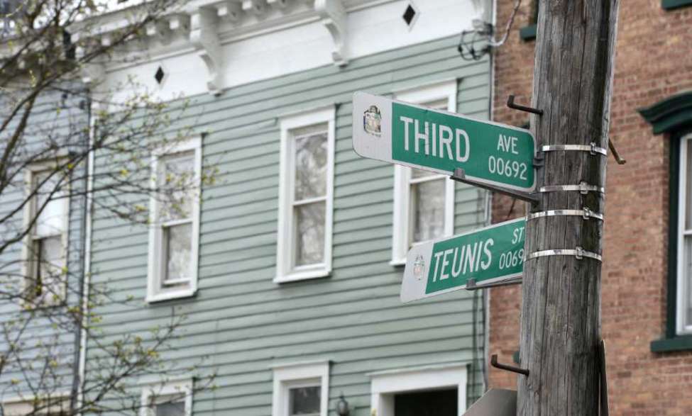 Teunis Street and Third Avenue in the South End of Albany, N.Y. March 29, 2012. (Skip Dickstein/Times Union)