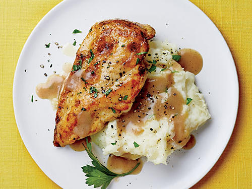 Chicken with Mashed Potatoes and Gravy