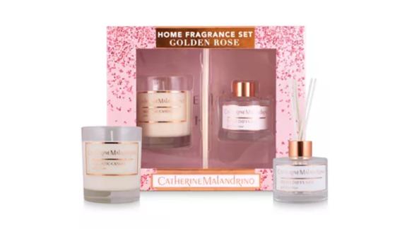 Catherine Malandrino 2-Piece Golden Rose Home Fragrance Gift Set