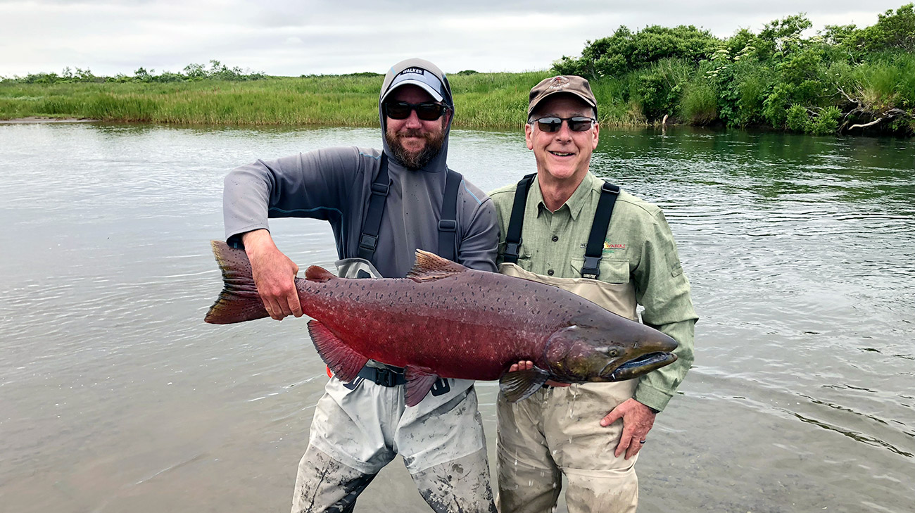 Ron Ferris fishing.