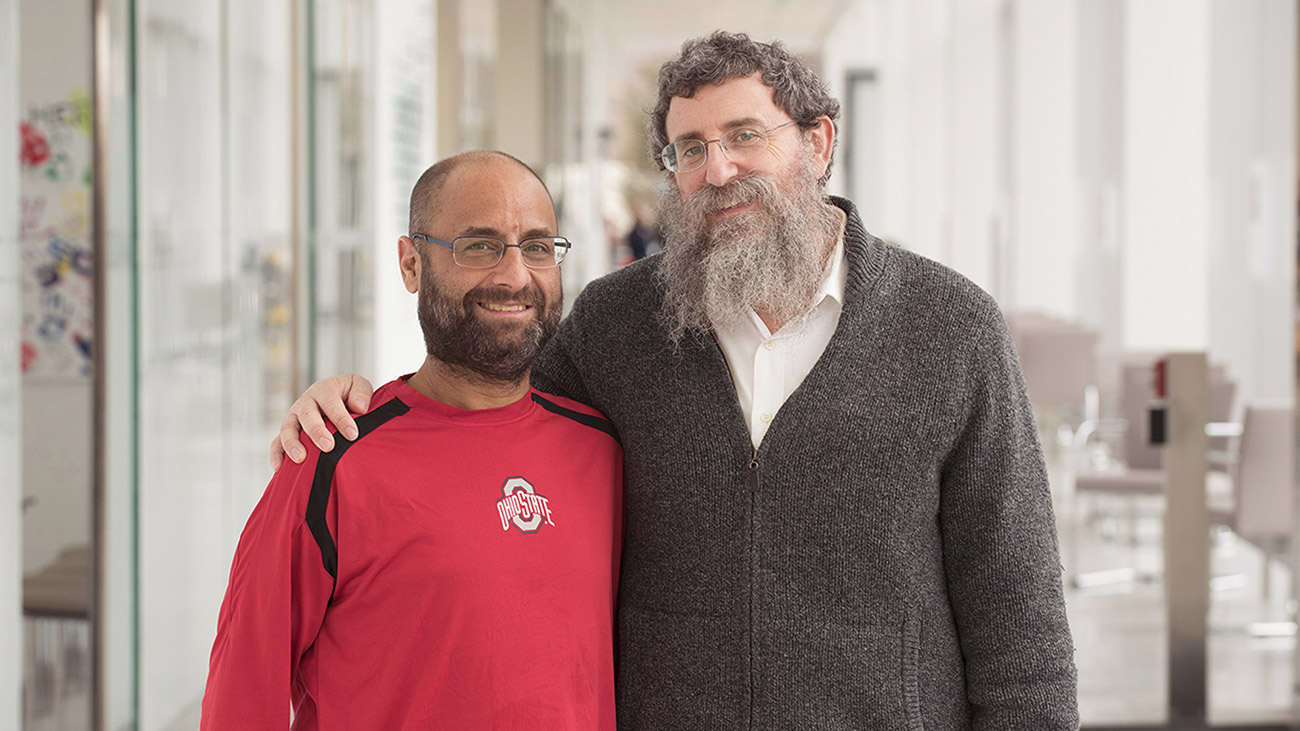 Adam Levitz liver transplant recipient and Rabbi Ephraim Simon living liver donor