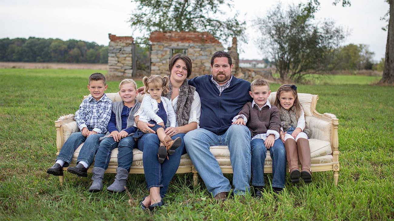 Isabel Sweeney and her family