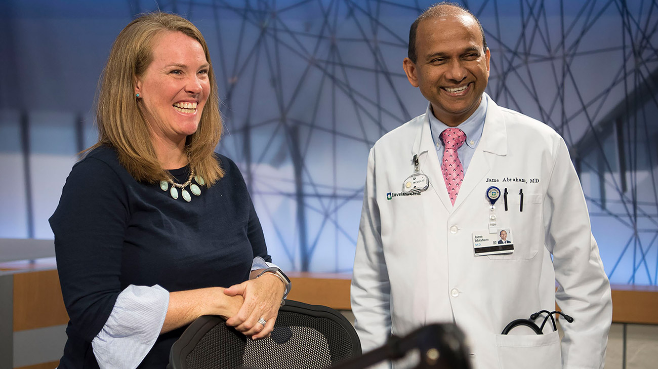 Jessica Buckland and Dr. Jame Abraham | Cleveland Clinic