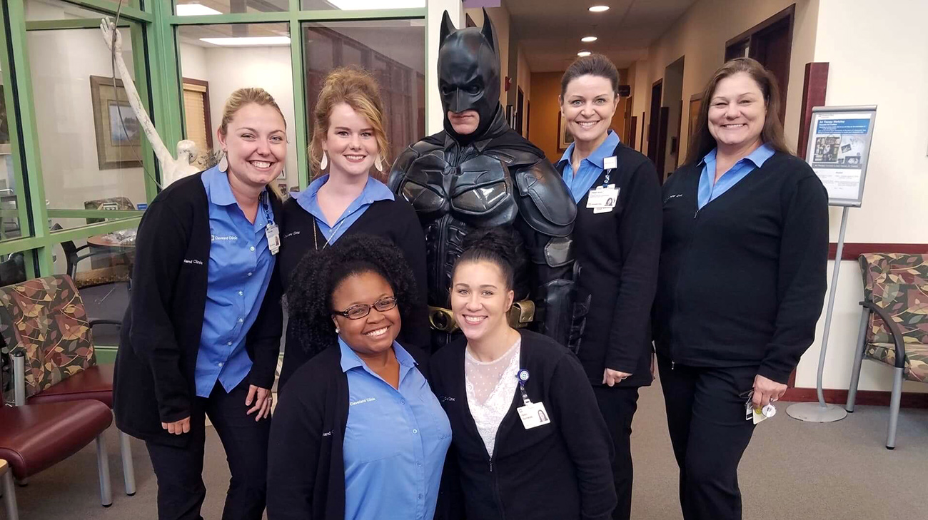 Patient Dressed as Batman Celebrates Last Day of Cancer Treatment | Cleveland Clinic