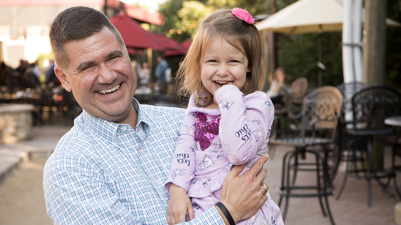 Cleveland Clinic patient Ryan Zinn and his daughter Sylvia. (Courtesy: Cleveland Clinic)