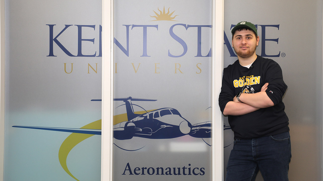 Yoav is studying aerospace engineering at Kent State University. (Courtesy: Cleveland Clinic)