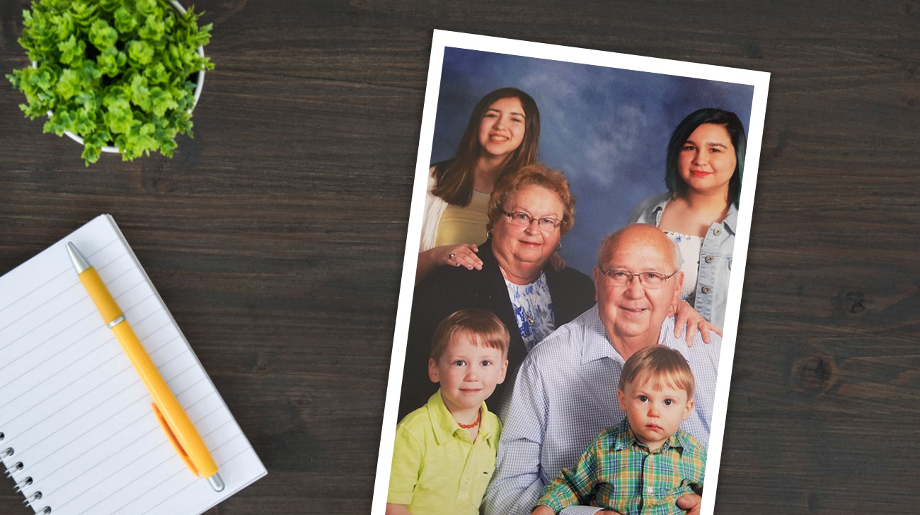 Ross Wyse, a reitred executive, pirctured with his family. (Courtesy: Cleveland Clinic)