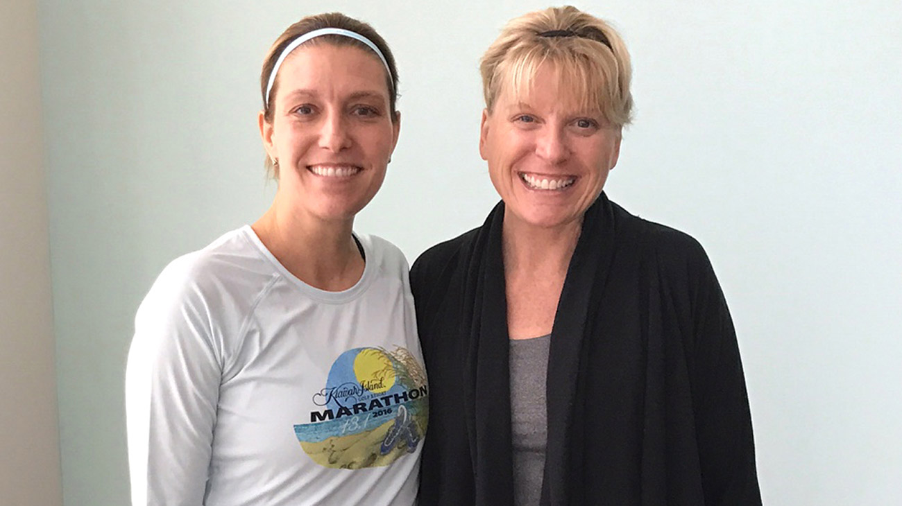 Karen Ciolek (left) donated a portion of her healthy liver to help her friend, Mindy Craft.