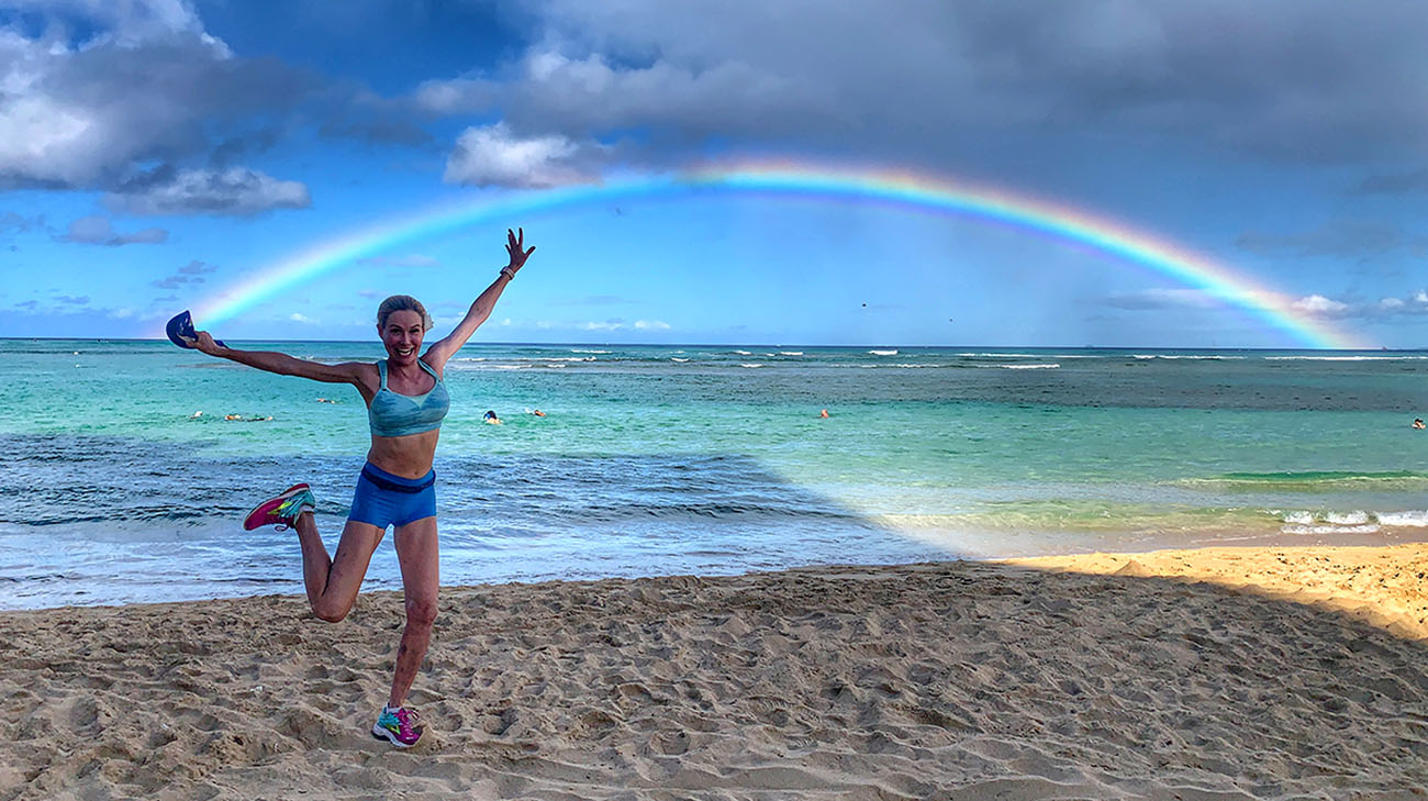 Rachel is back in Hawaii and hopes to run a marathon in December. (Courtesy: Rachel Parker)