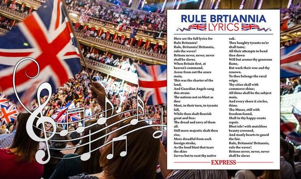 Rule Britannia lyrics words to Rule Britannia BBC Last night of the Proms